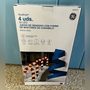 GE 4-ct Staybright LED Candy Cane Pathway Markers